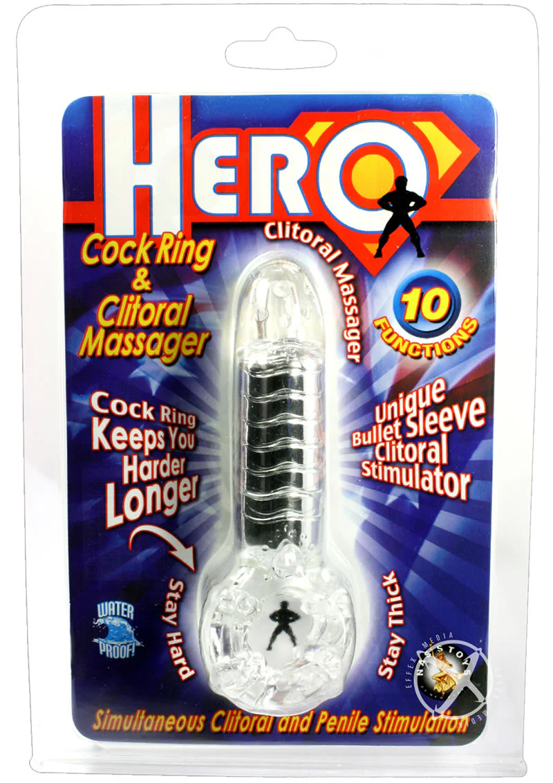 Hero Clitoral Massager Cock Ring - Image 2