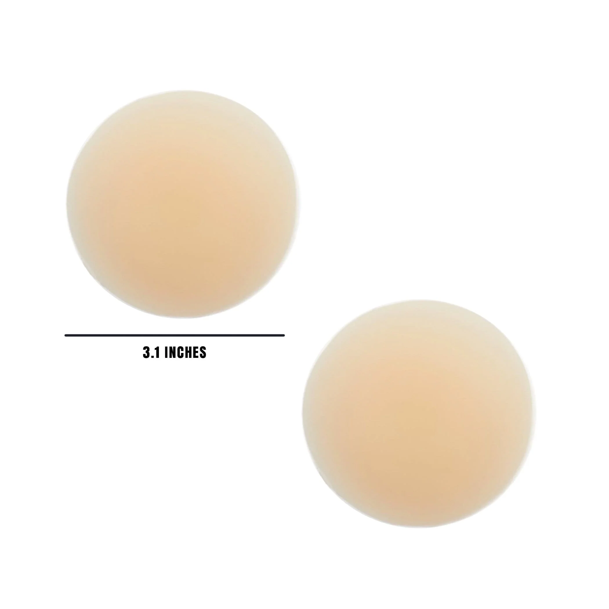 Ice Queen Nude Skin INVISIBLE REUSABLE Silicone Nipple Cover Pasties - Image 2