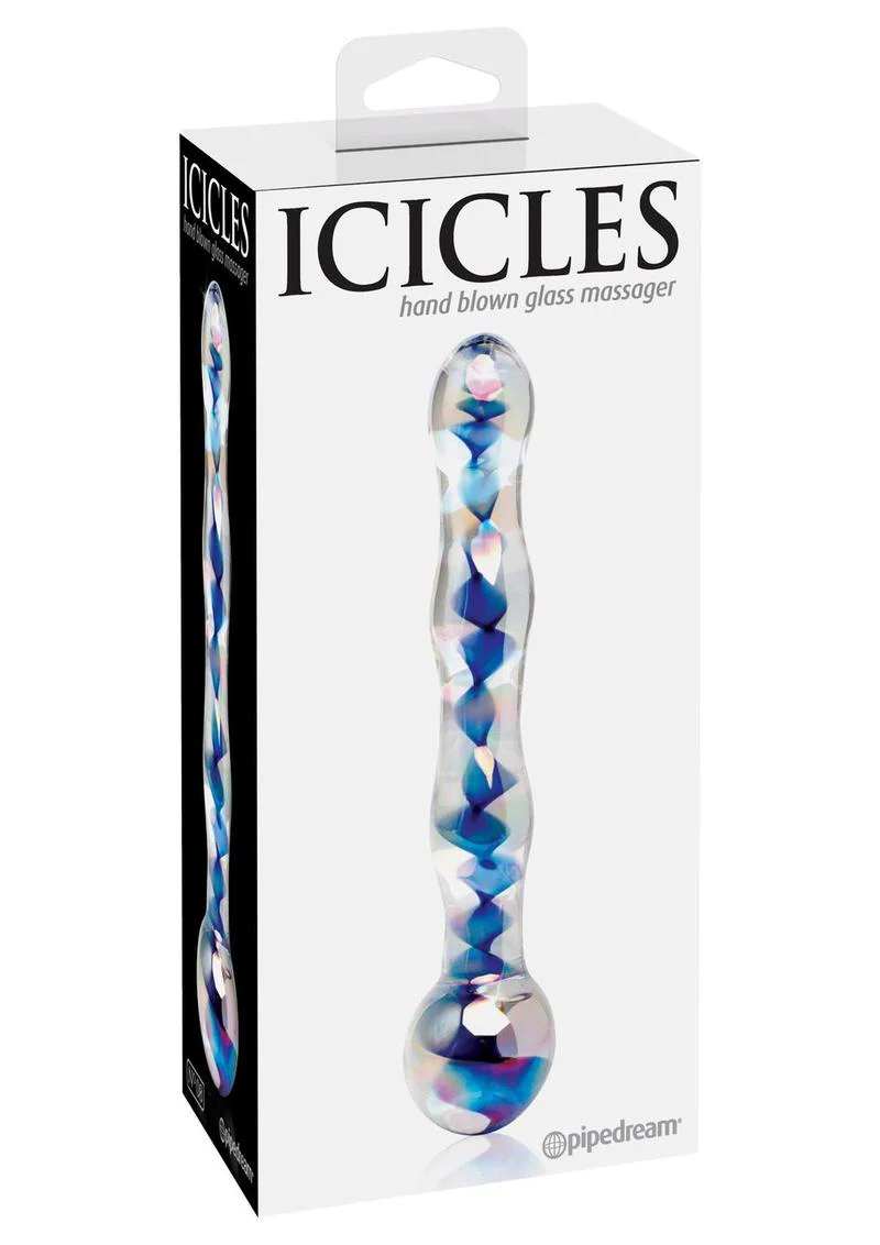 Icicles No. 8 Beaded Glass Dildo - Image 2