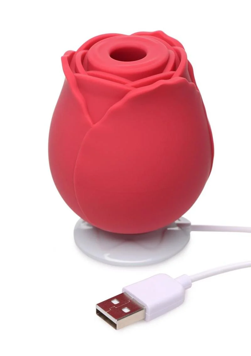 Inmi Bloomgasm Wild Rose 10x Silicone Rechargeable Clit Stimulator with Suction - Image 4