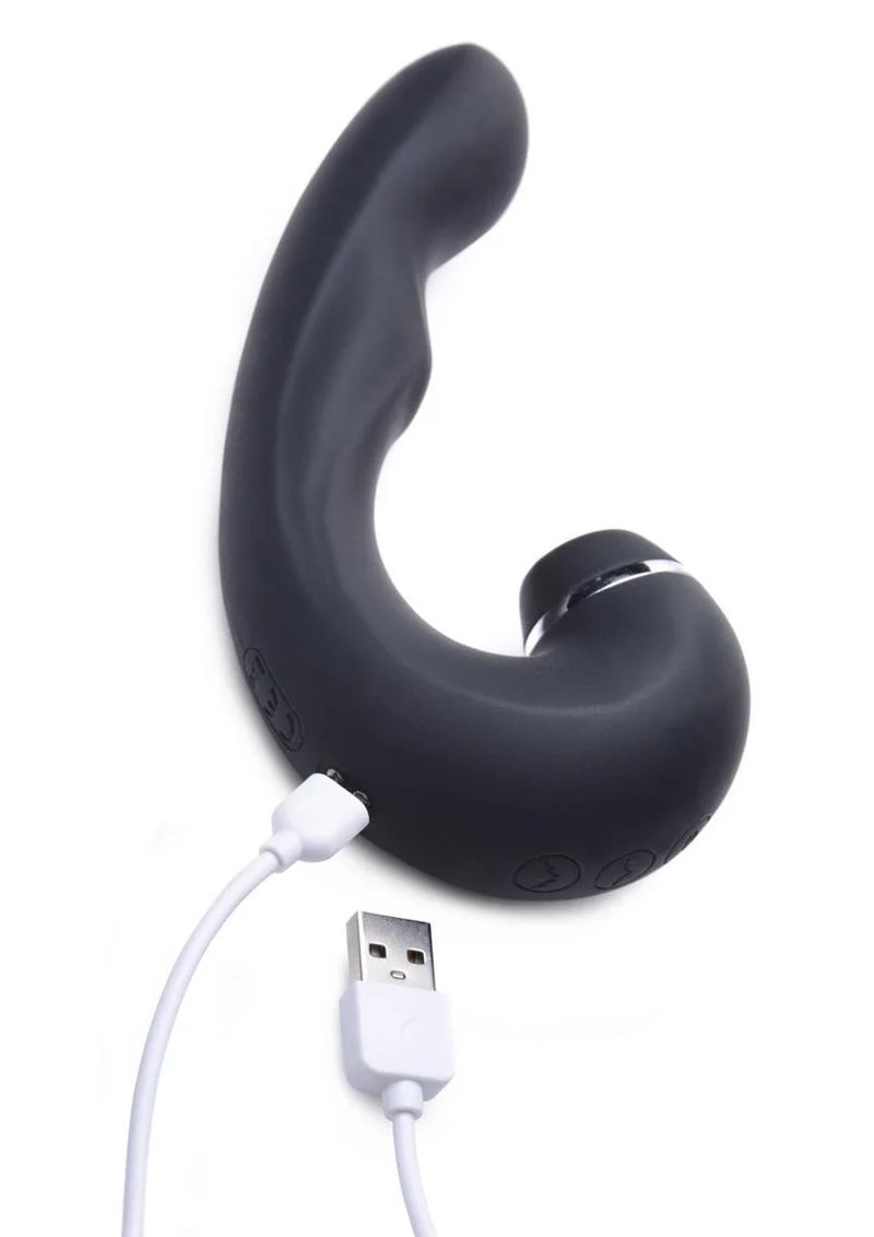 Inmi Shegasm 5 Star Tapping Silicone Rechargeable G-Spot Vibrator with Suction - Image 4