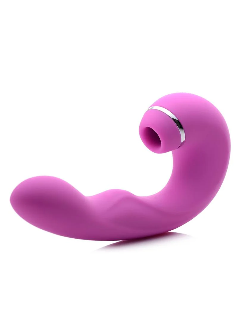 Inmi Shegasm 5 Star Tapping Silicone Rechargeable G-Spot Vibrator with Suction - Image 5