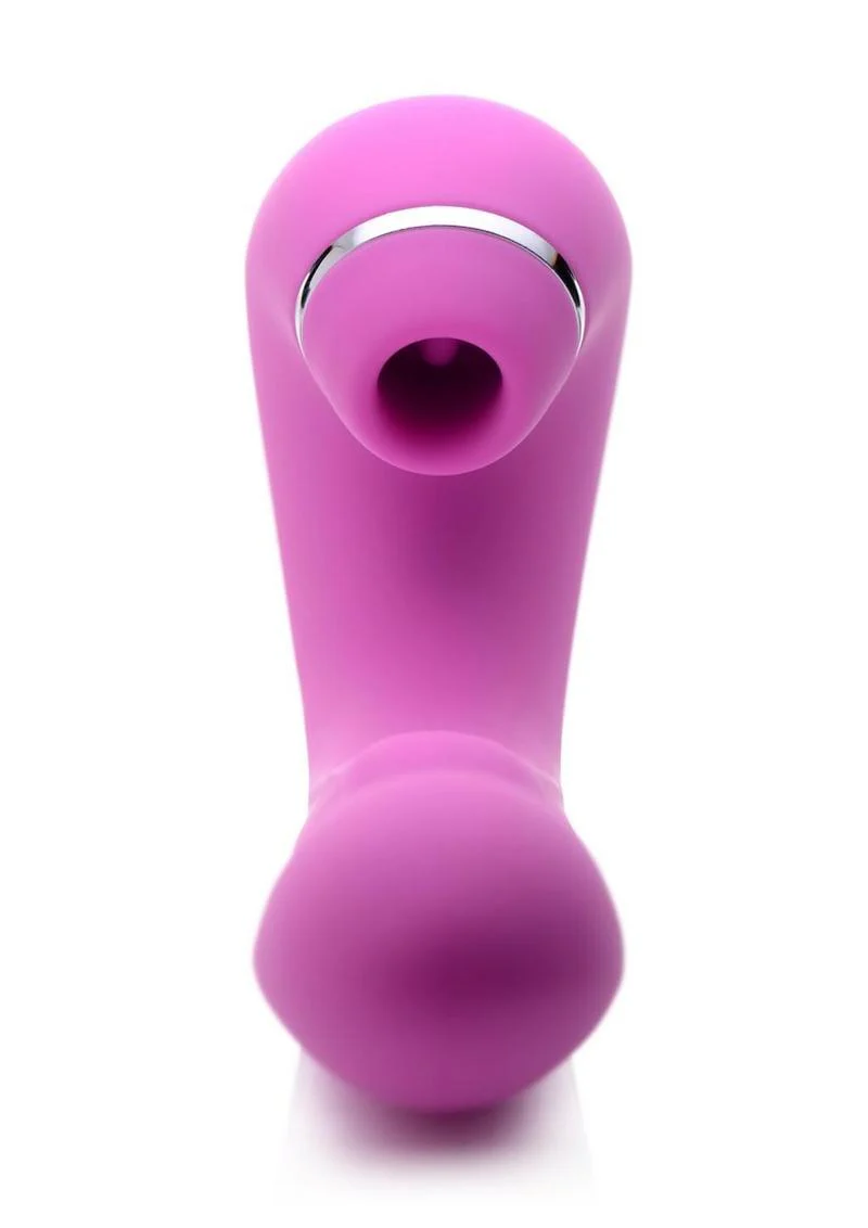 Inmi Shegasm 5 Star Tapping Silicone Rechargeable G-Spot Vibrator with Suction - Image 7