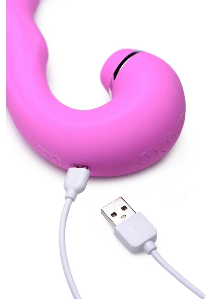 Inmi Shegasm 5 Star Tapping Silicone Rechargeable G-Spot Vibrator with Suction - Image 8