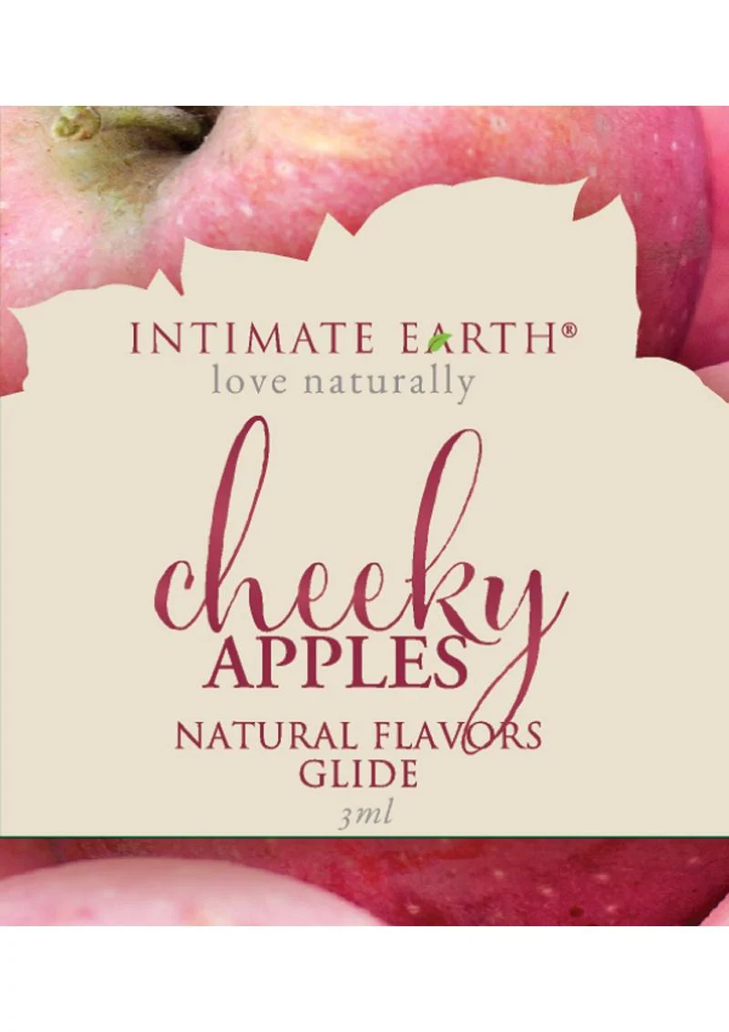 Intimate Earth Natural Flavors Glide Lubricant Cheeky Apples - Image 2
