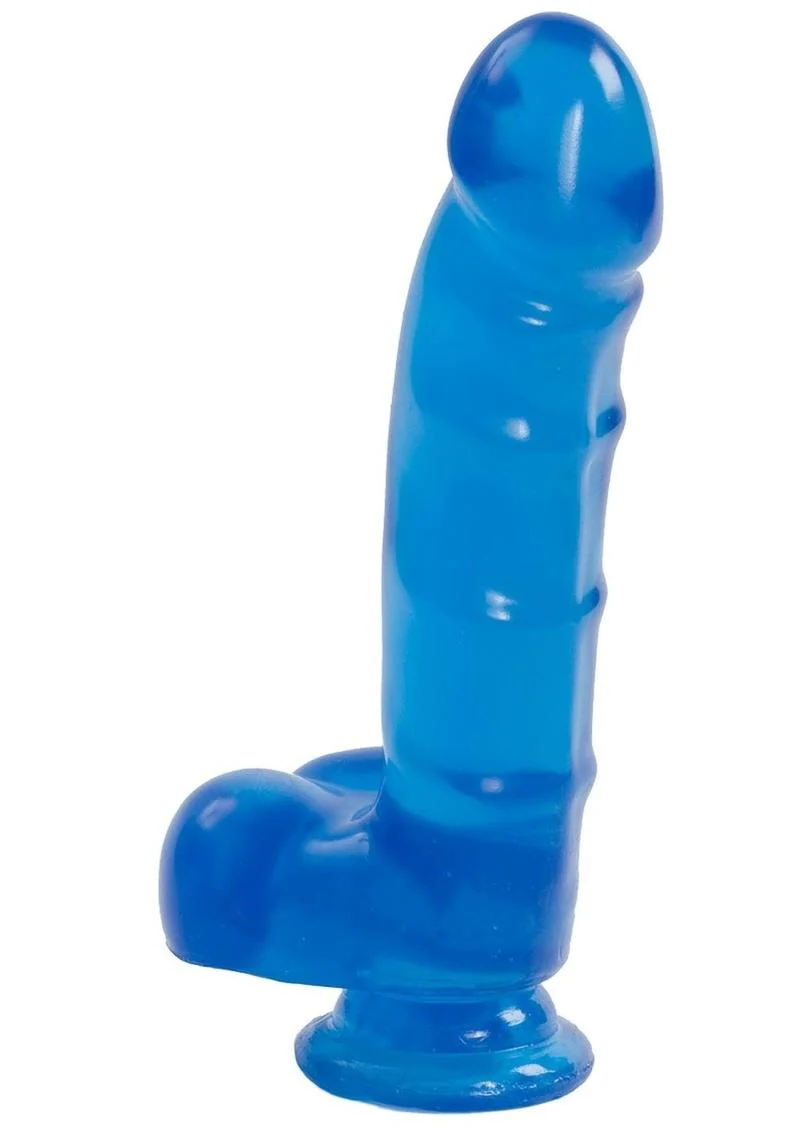 Jelly Jewels Dildo with Balls - Image 3