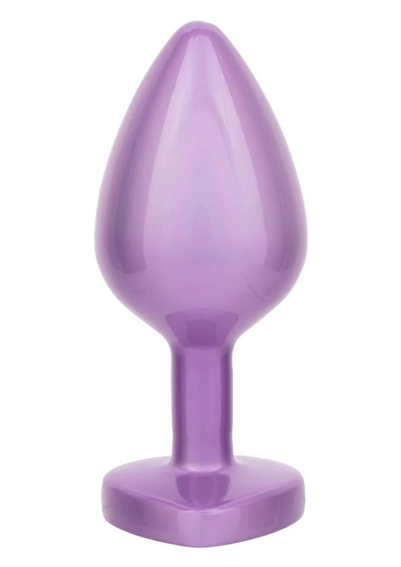 Jewel Amethyst Heart Anal Plug - Image 5