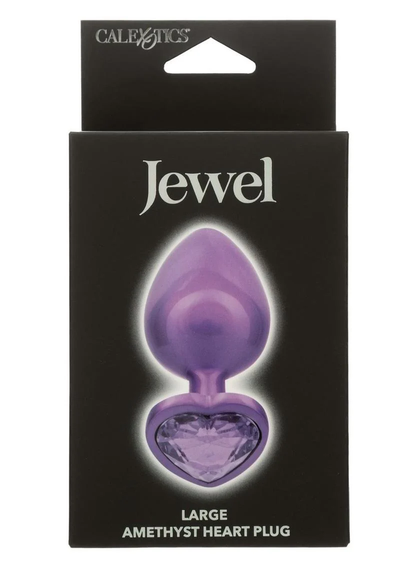 Jewel Amethyst Heart Anal Plug - Image 6