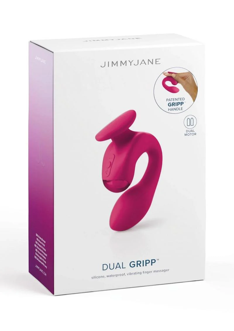 Jimmyjane Dual Gripp Rechargeable Silicone Dual Stimulating Vibrator - Image 2