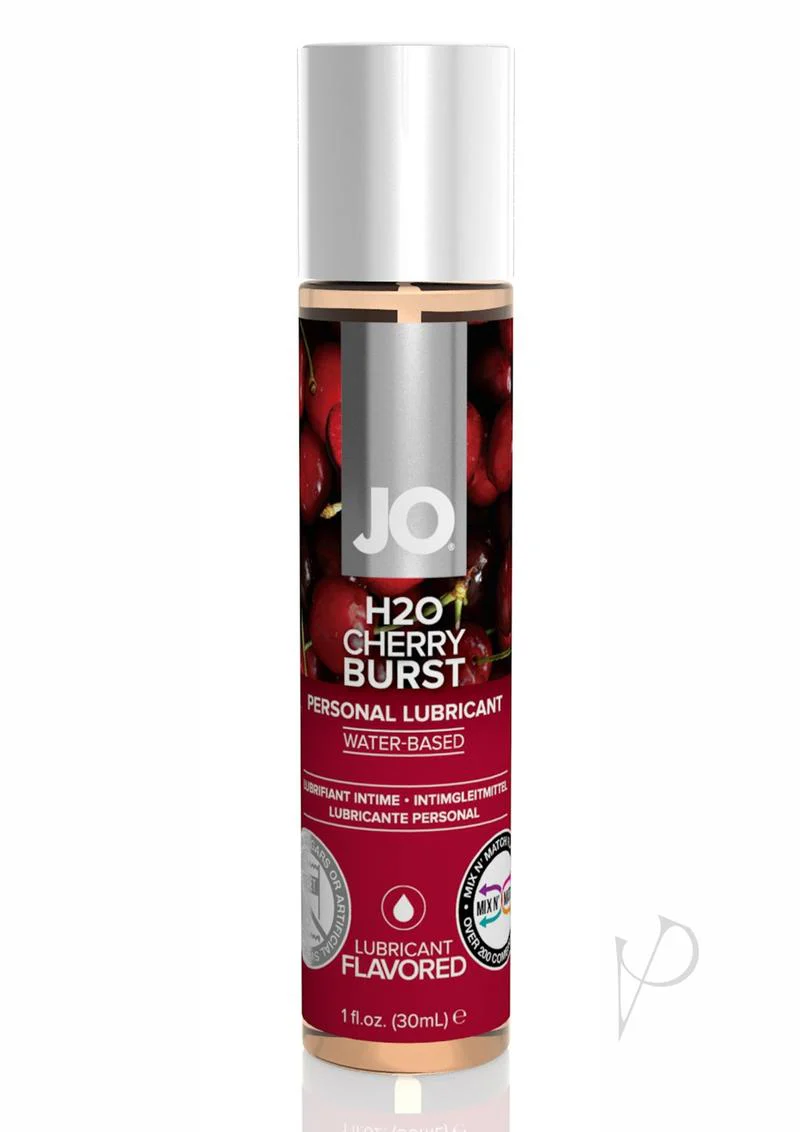 JO H2o Water Based Personal Flavored Lubricant Cherry Burst