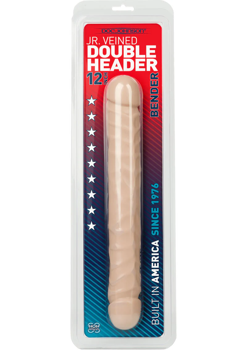 Jr. Veined Double Header Bender Dildo - Image 4