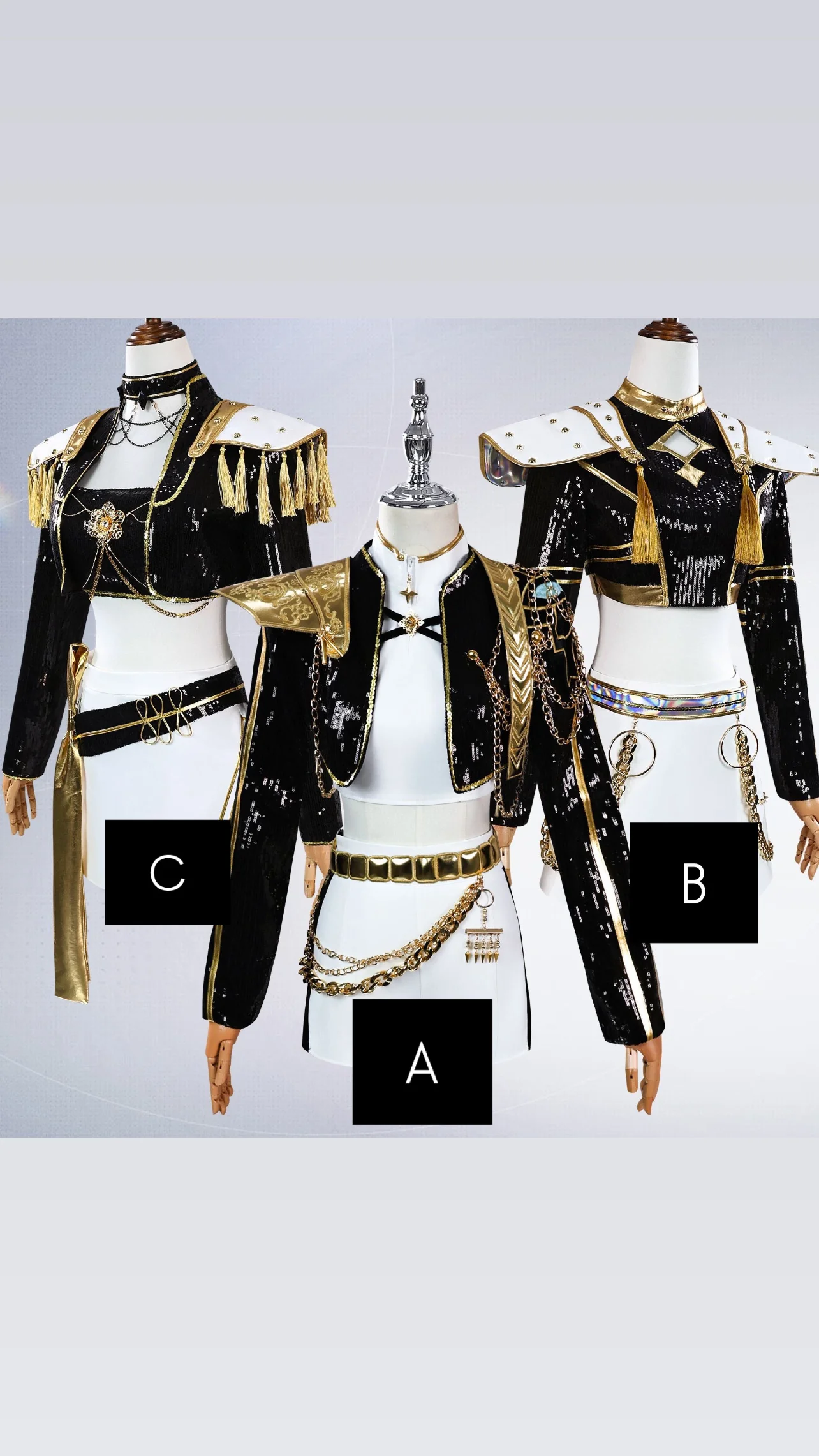 Pop Anime Girl Band Black Sequin Rumi Adult Style A - Image 5