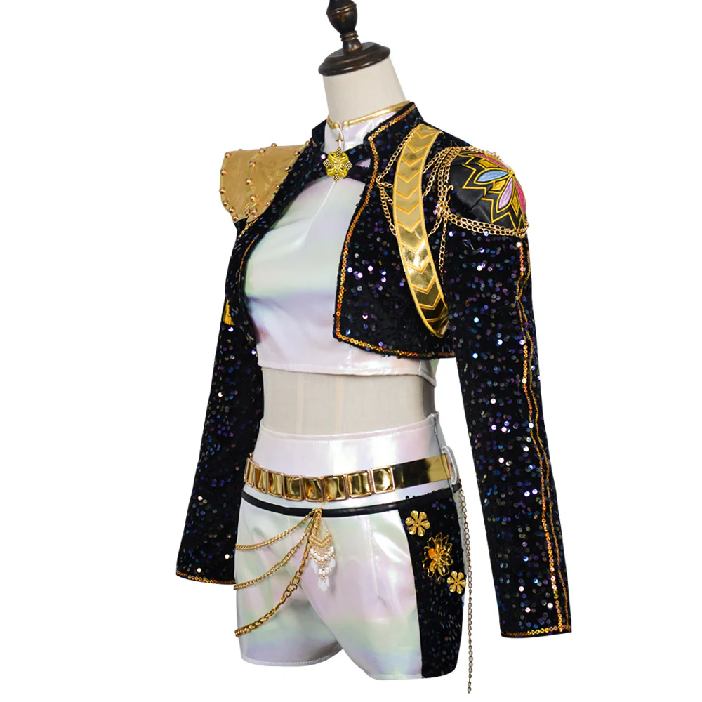 Pop Anime Girl Band Black Sequin Rumi Adult Style A - Image 3