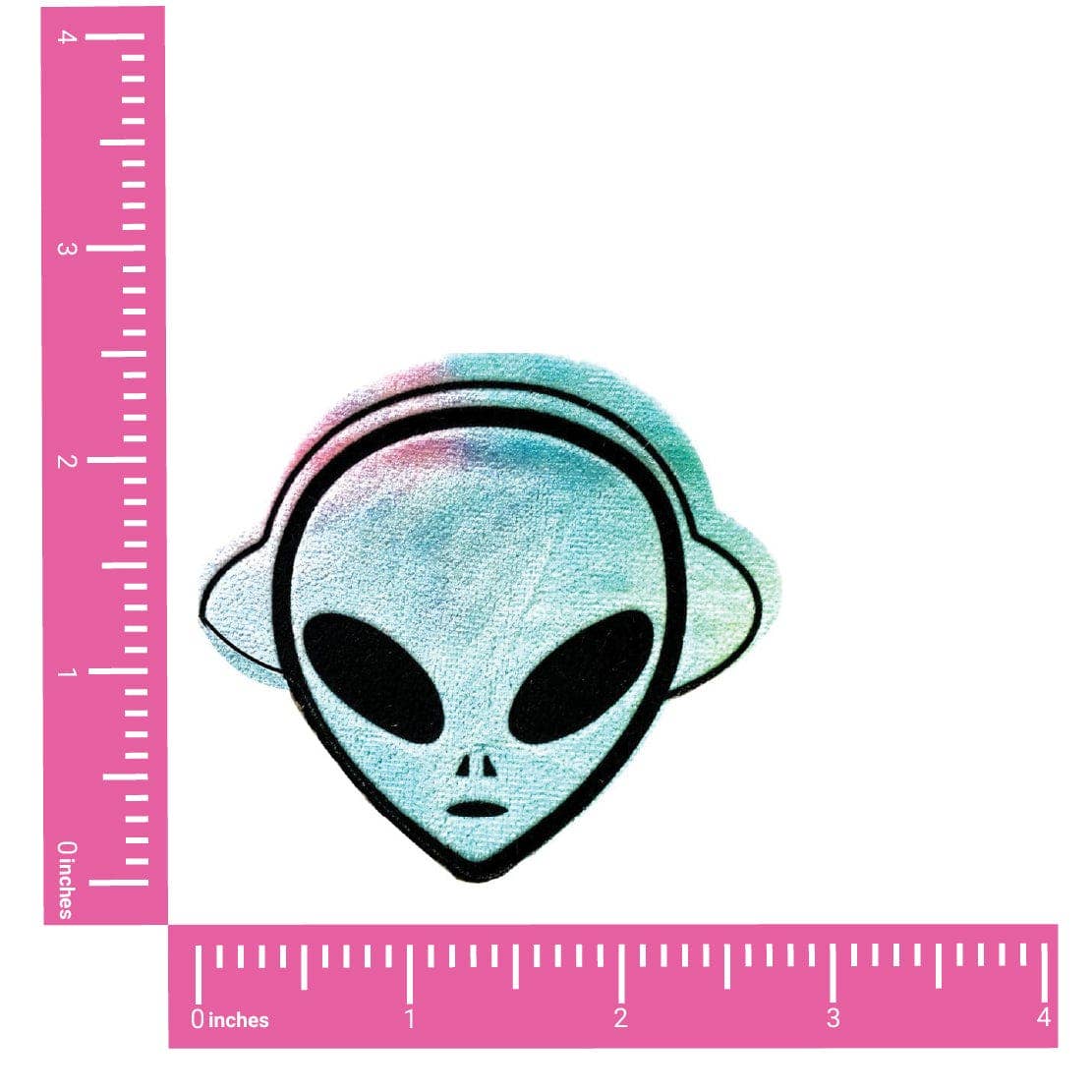 Kanye The Alien Super Rainbow Sherbet Velvet Blacklight Nipple Cover Pasties - Image 2