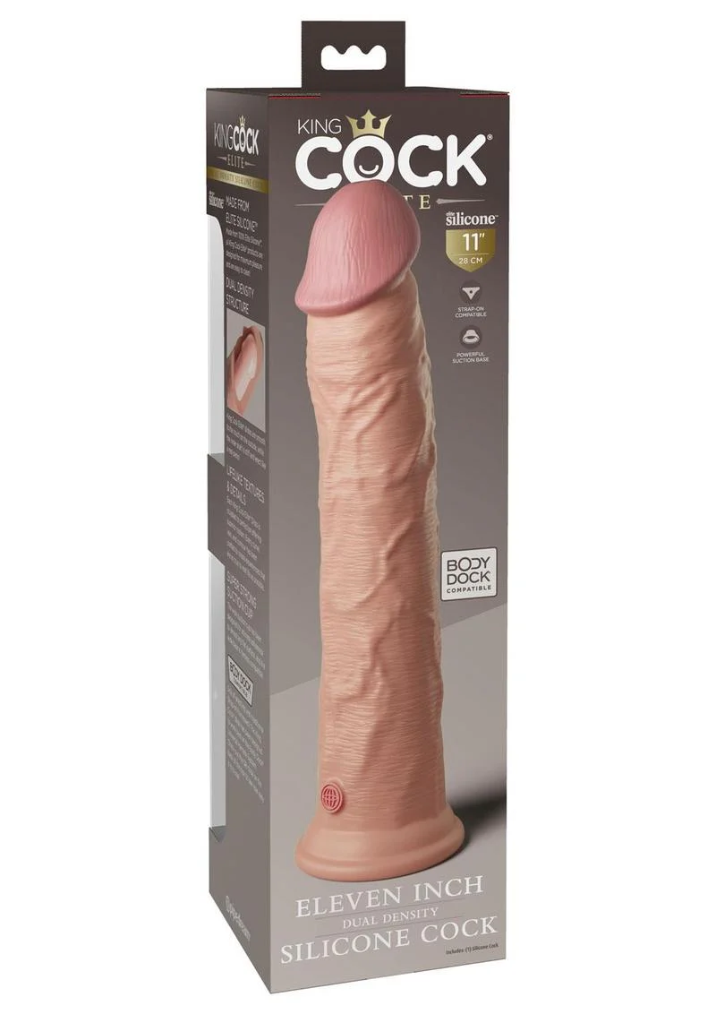 King Cock Elite Dual Density Silicone Dildo - Image 12