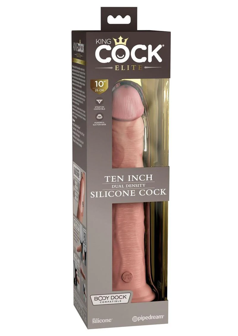 King Cock Elite Dual Density Silicone Dildo - Image 2
