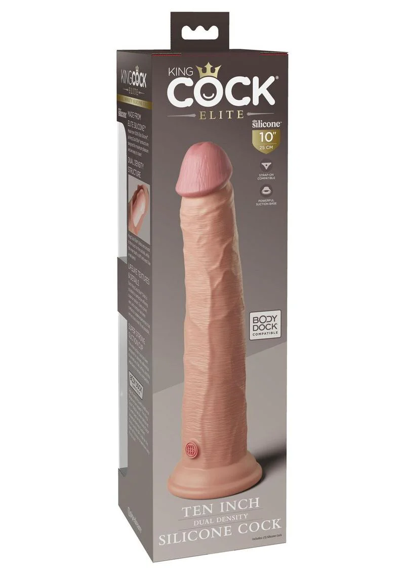 King Cock Elite Dual Density Silicone Dildo - Image 4