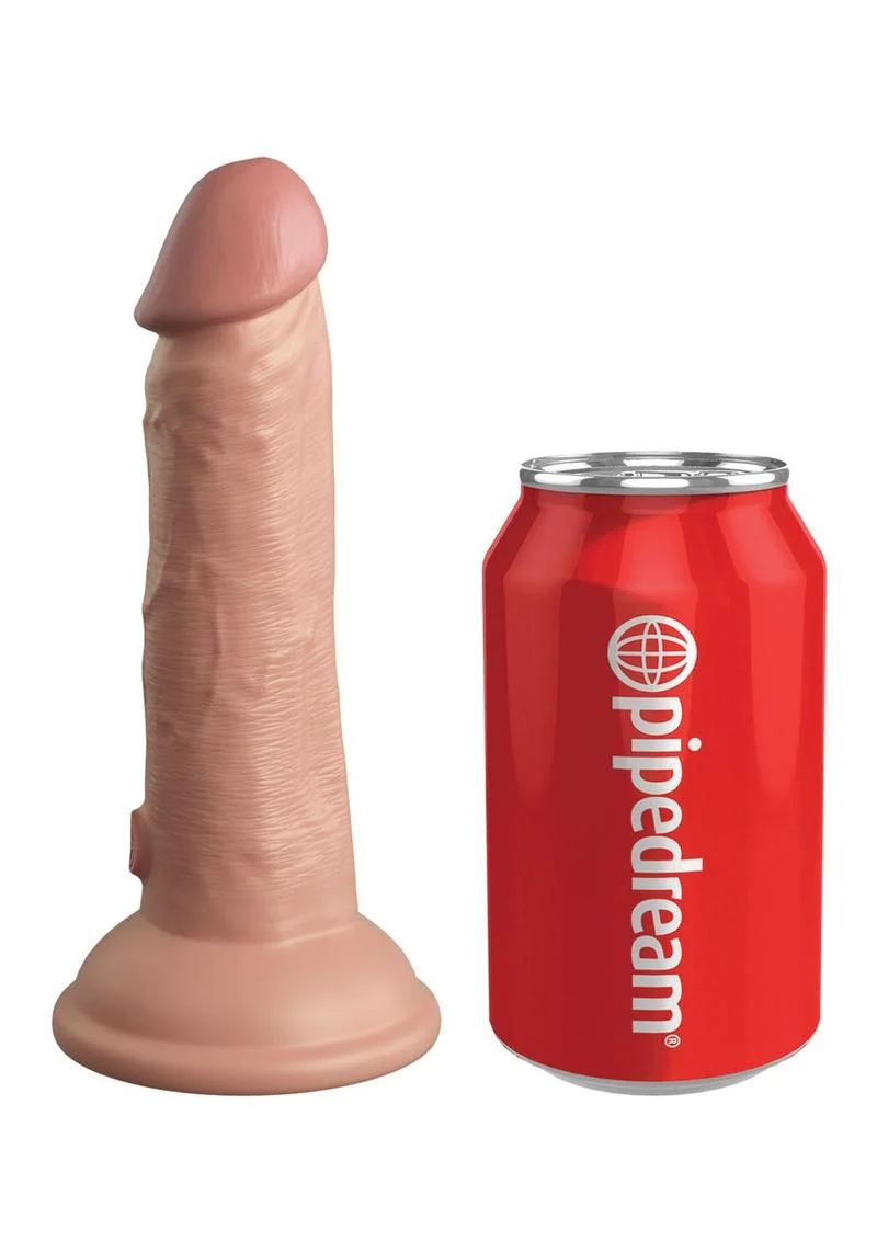 King Cock Elite Dual Density Vibrating Rechargeable Silicone Dildo - Image 7