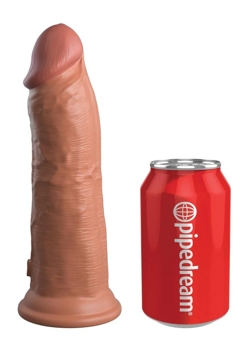 King Cock Elite Dual Density Vibrating Rechargeable Silicone Dildo with Remote Control Dildo - Image 3