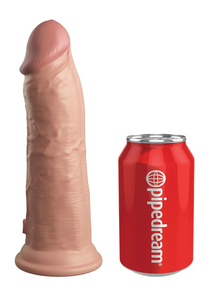 King Cock Elite Dual Density Vibrating Rechargeable Silicone Dildo with Remote Control Dildo - Image 7