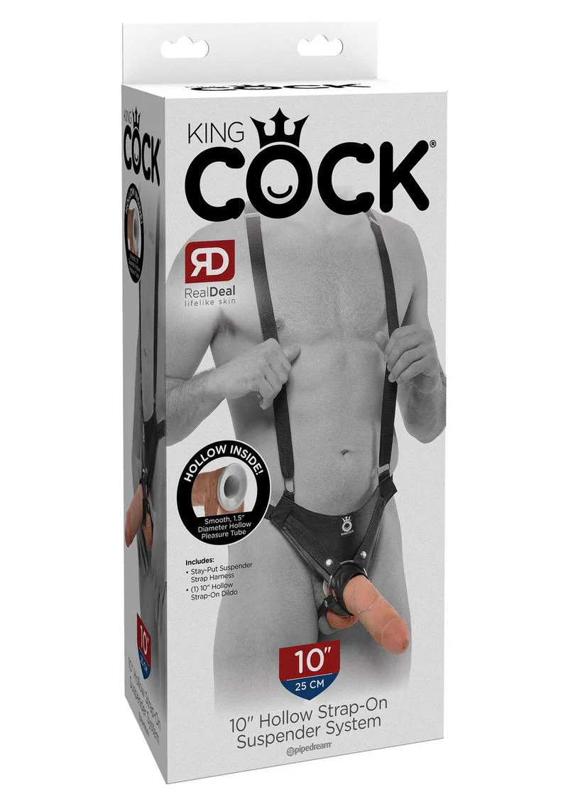 King Cock Hollow Strap-On Suspender System with Dildo - Image 2