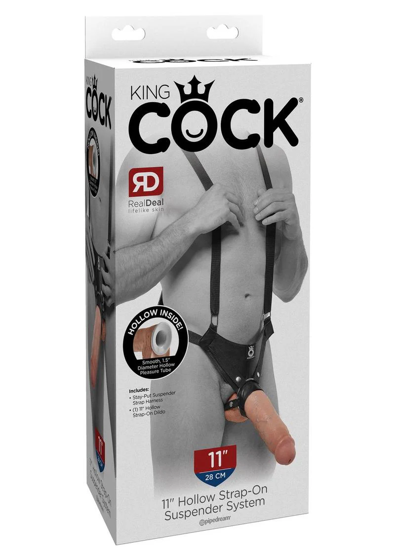 King Cock Hollow Strap-On Suspender System with Dildo - Image 5