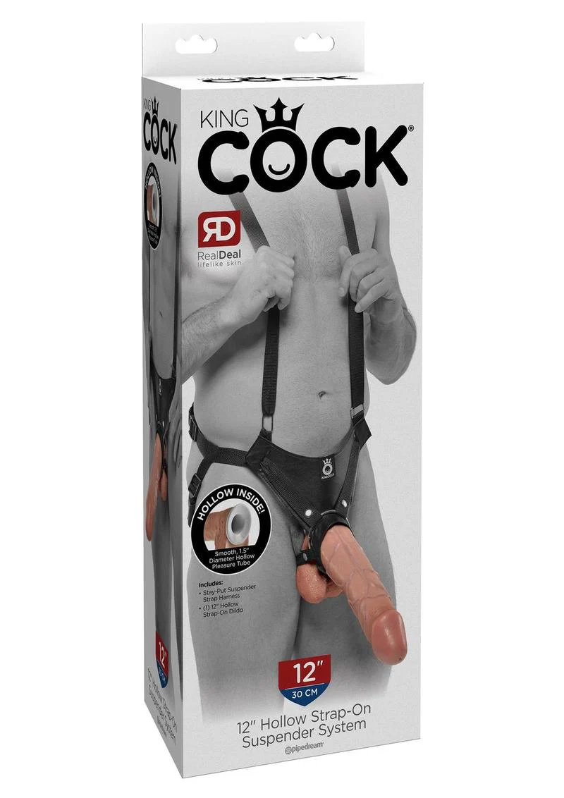 King Cock Hollow Strap-On Suspender System with Dildo - Image 8