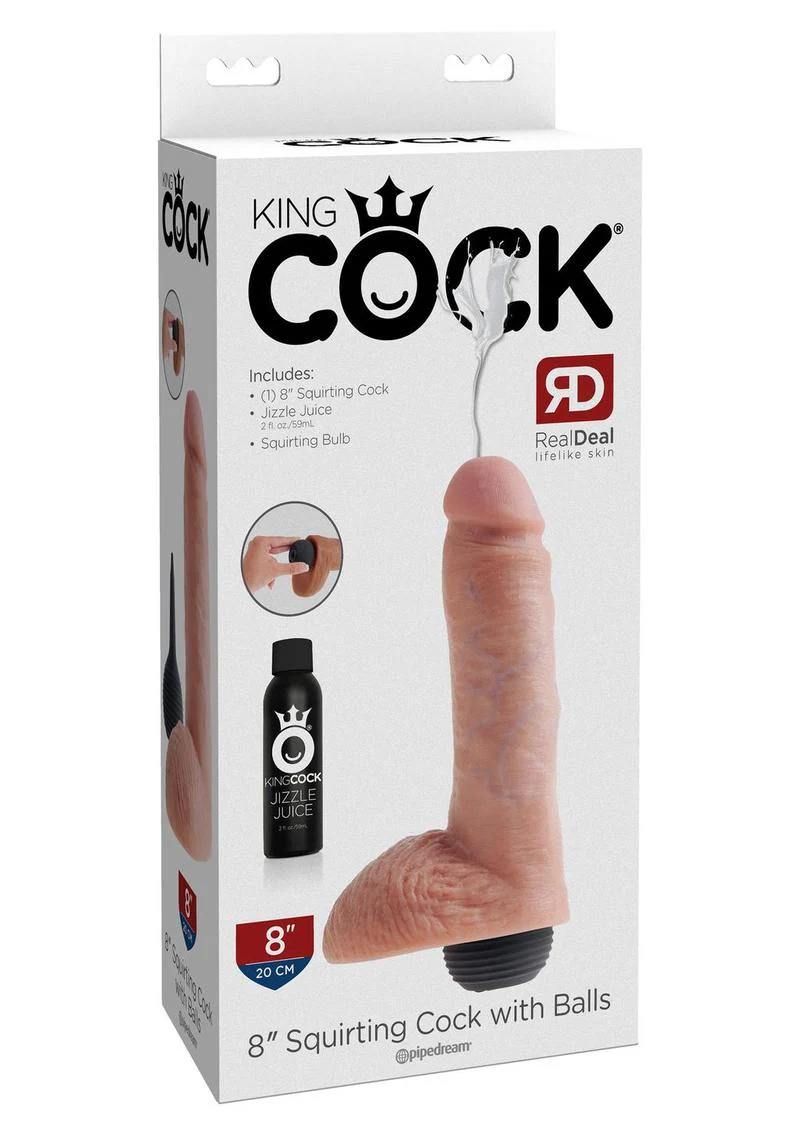 King Cock Squirting Dildo with Balls - Image 11