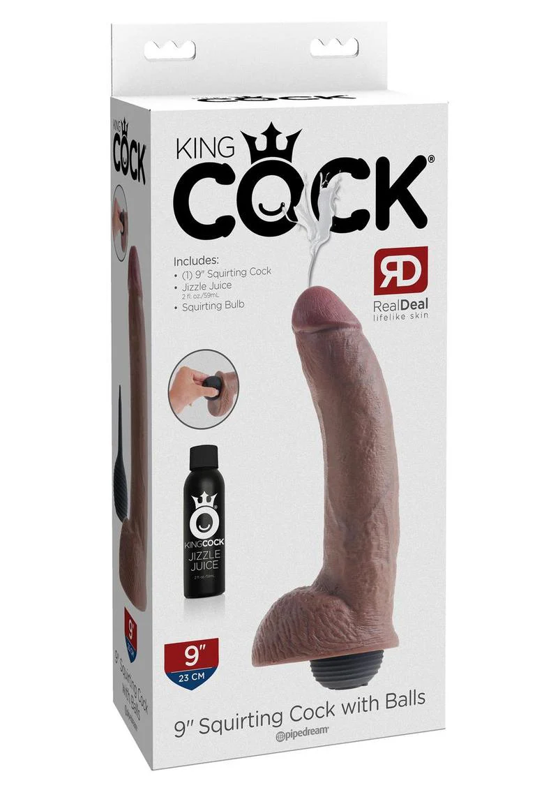 King Cock Squirting Dildo with Balls - Image 14