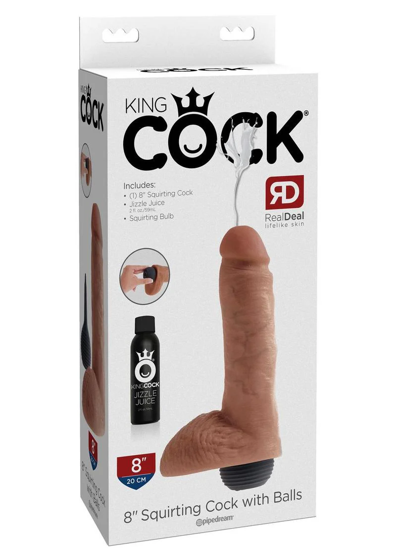 King Cock Squirting Dildo with Balls - Image 8