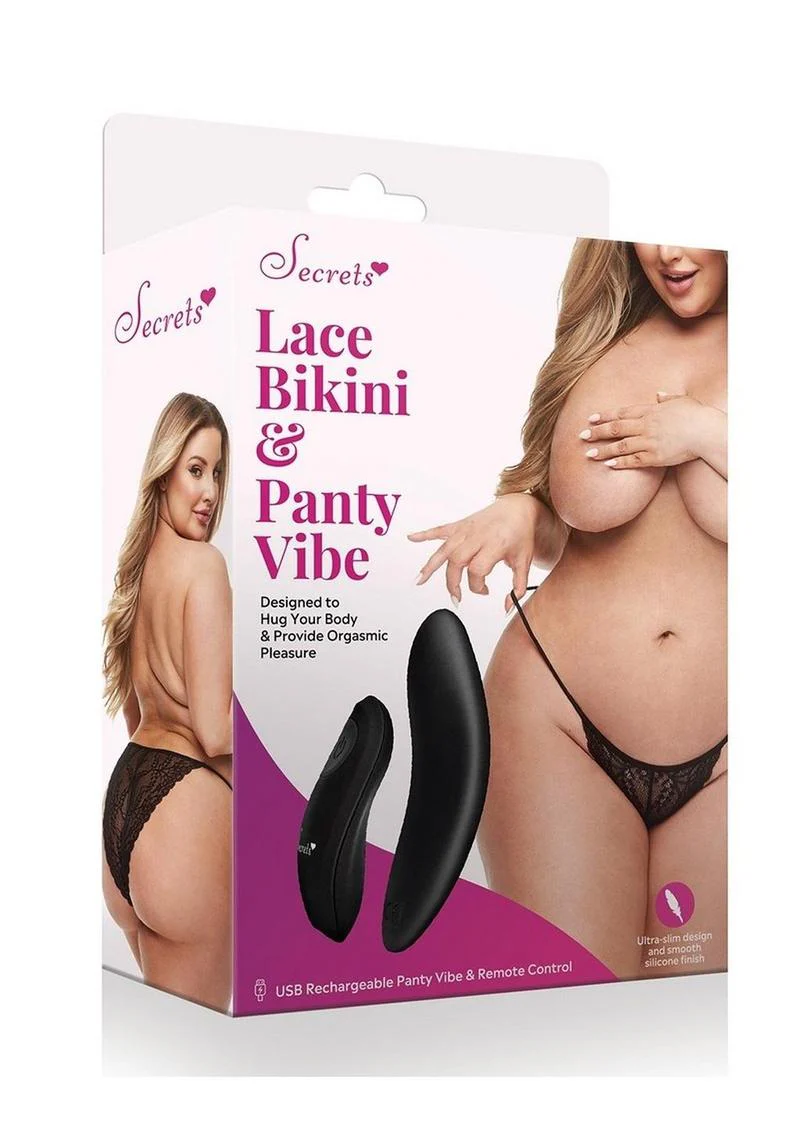 Lace Panty and Rechargeable Remote Vibe - Image 16