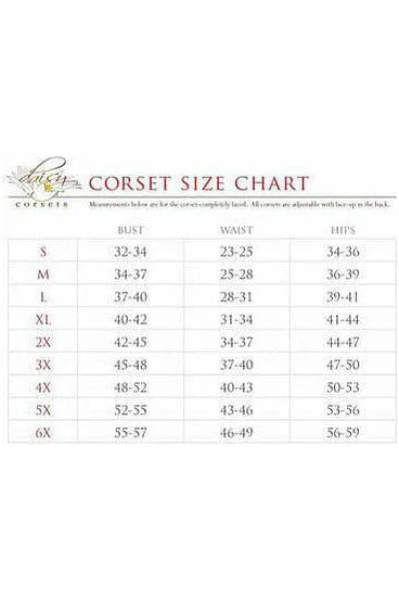 Lavish Dark Brown Lace Overbust Corset w/Zipper - Image 9