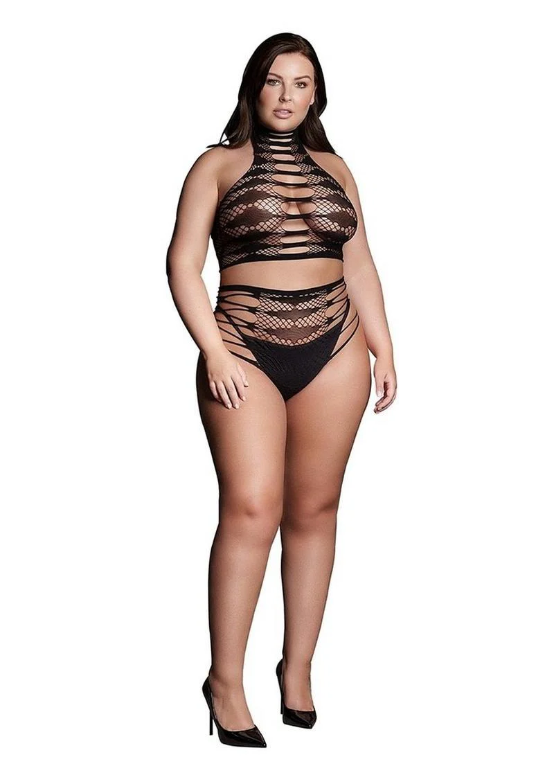 Le Desir Shade Carpo Xlvi Two Piece with Turtleneck, Crop Top and Pantie - Image 5