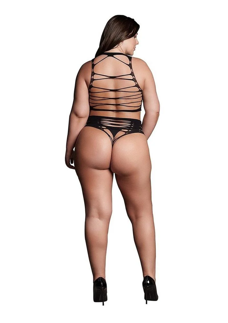 Le Desir Shade Helike Xlv Two Piece with Open Cups, Crop Top and Pantie - Image 7