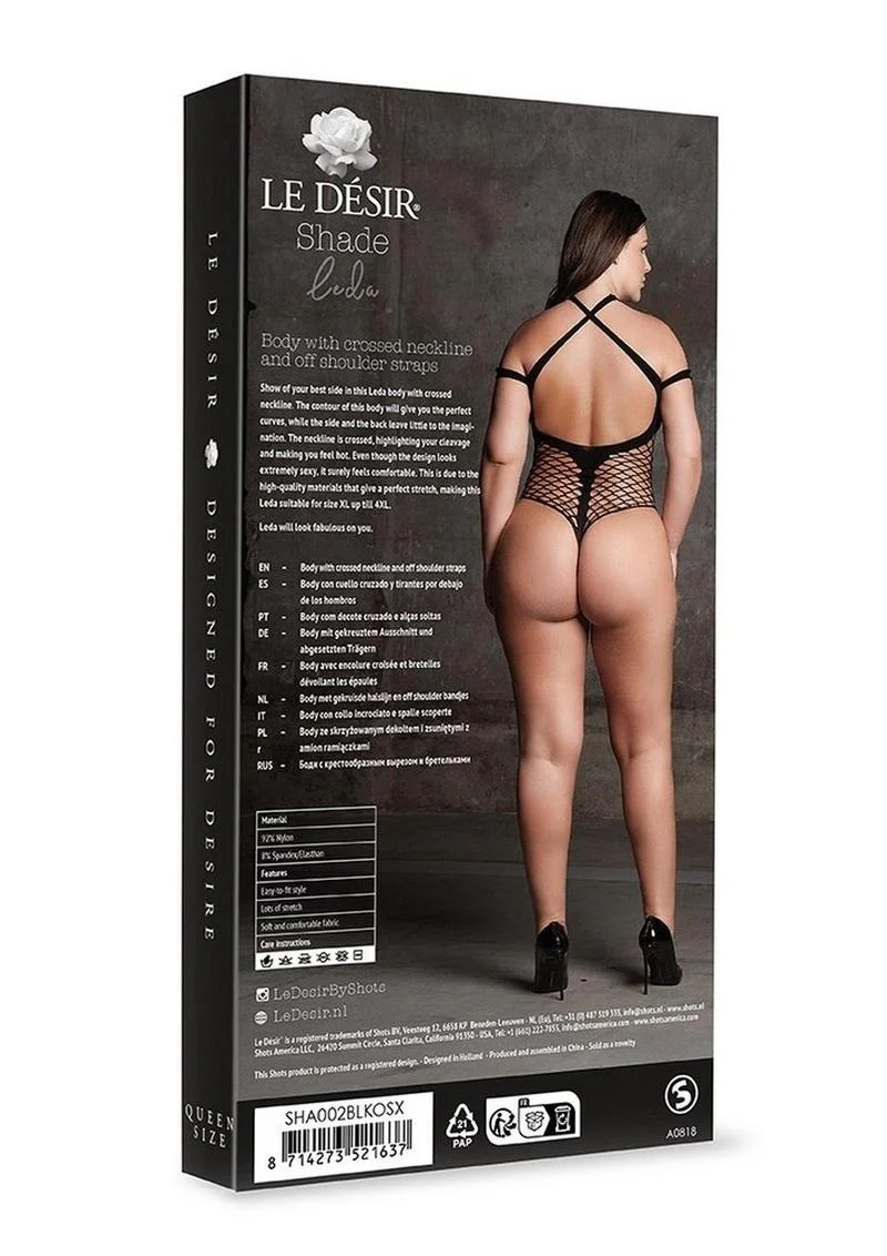 Le Desir Shade Leda Xiii Body with Crossed Neckline and Off Shoulder Straps - Image 8