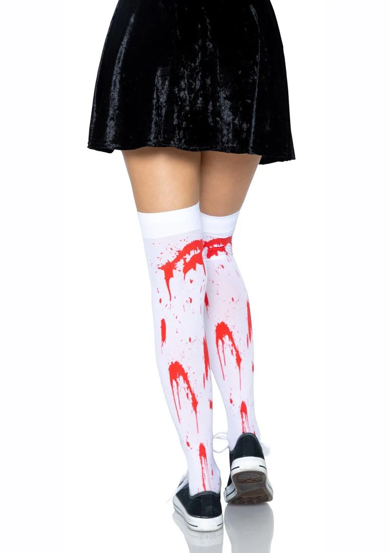 Leg Avenue Bloody Zombie Thigh High - Image 2
