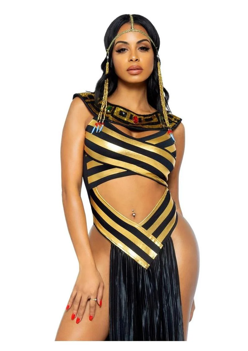 Leg Avenue Nile Queen Catsuit Dress with Jewel Collar Head - Image 2