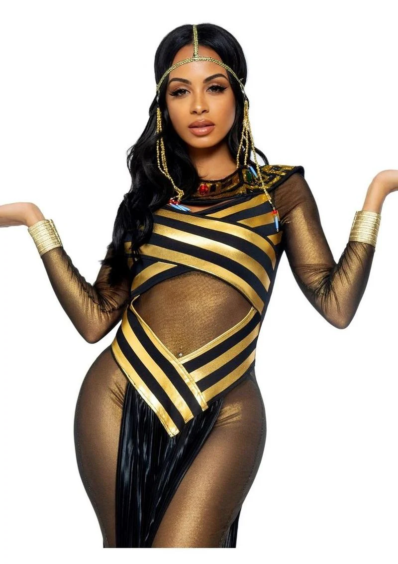 Leg Avenue Nile Queen Catsuit Dress with Jewel Collar Head - Image 6