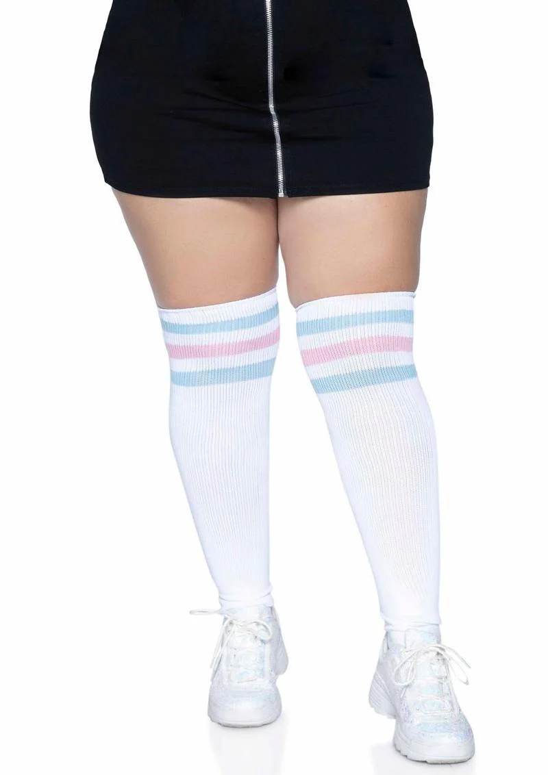 Leg Avenue Over The Knee Athletic Socks - Image 4