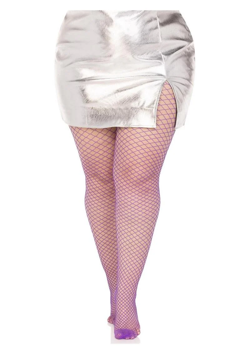 Leg Avenue Spandex Industrial Net Tights - 1x-2x - Image 10