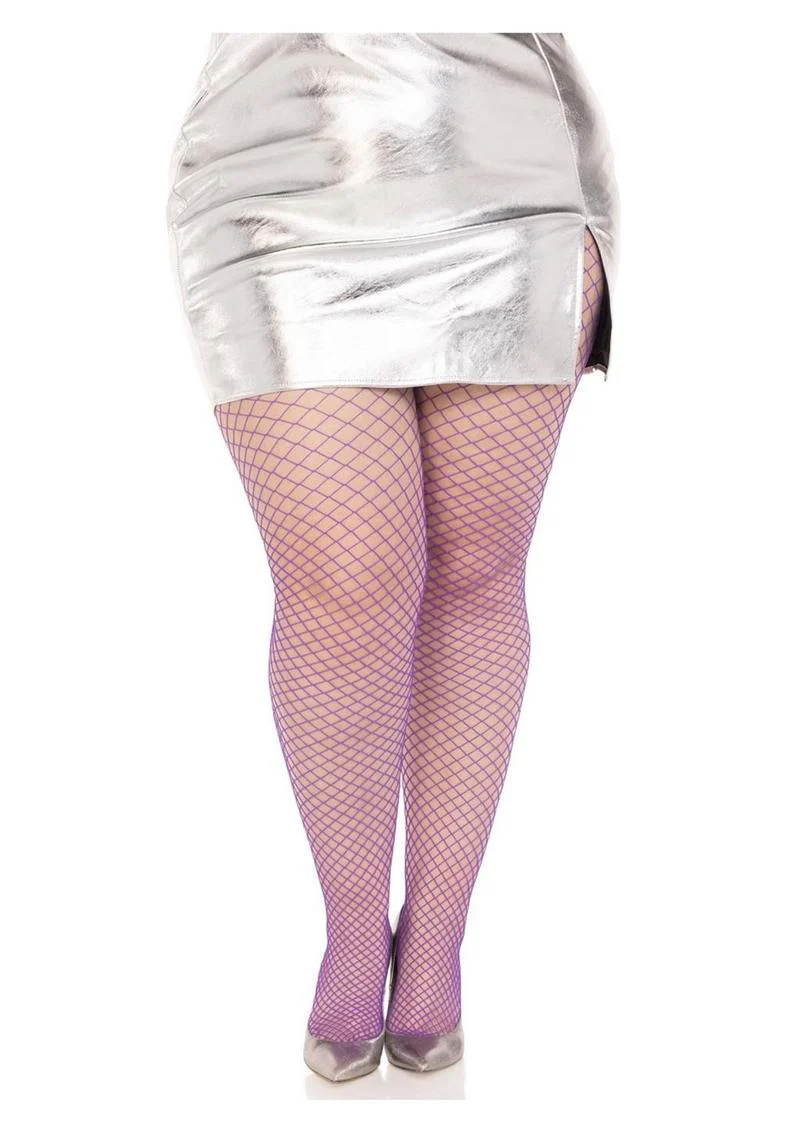 Leg Avenue Spandex Industrial Net Tights - 1x-2x - Image 7