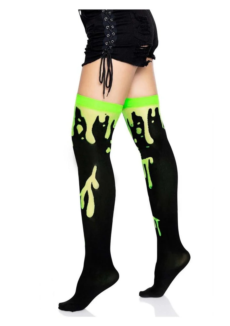 Leg Avenue Splatter Thigh Highs - Image 2