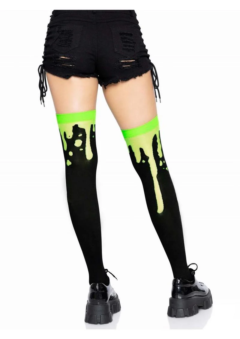 Leg Avenue Splatter Thigh Highs - Image 4