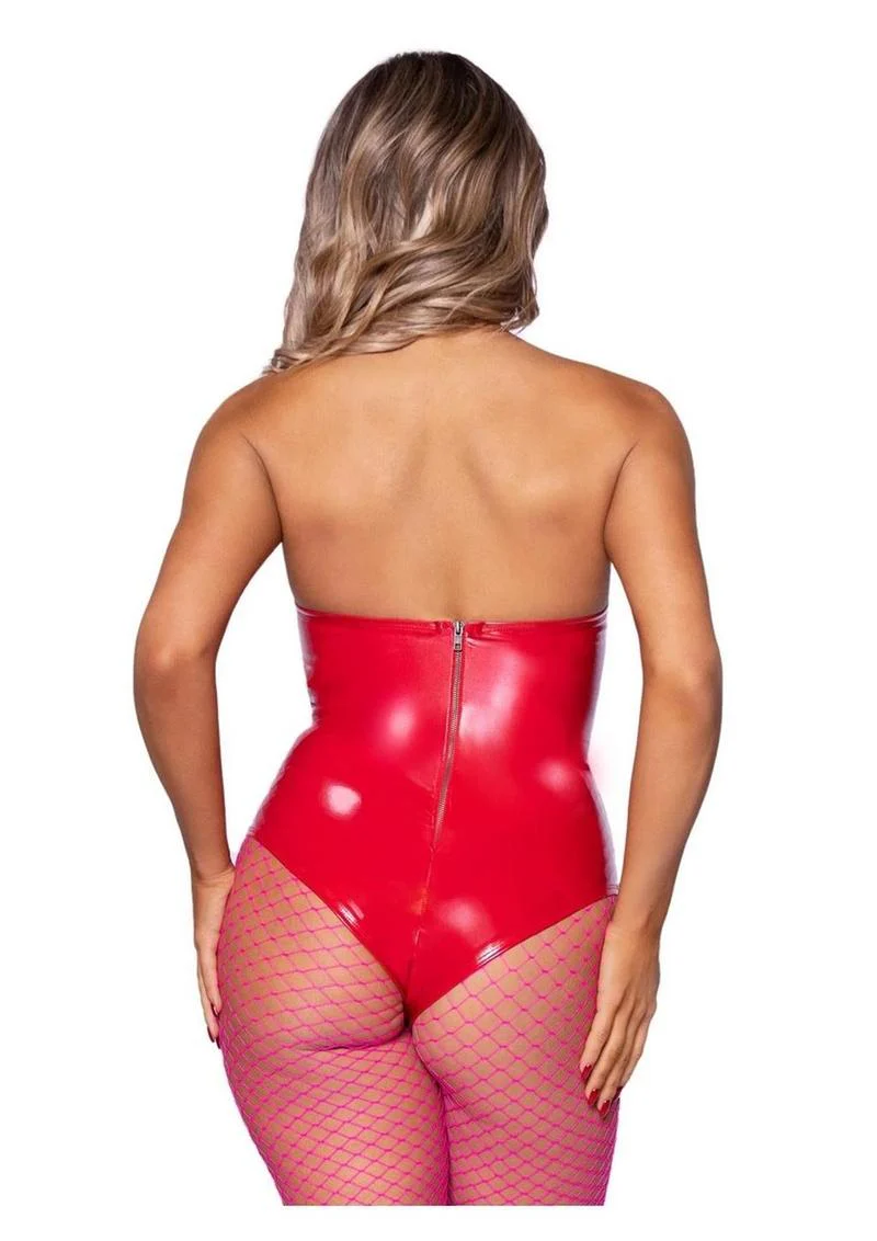 Leg Avenue Vinyl Boned Bodysuit - Image 6