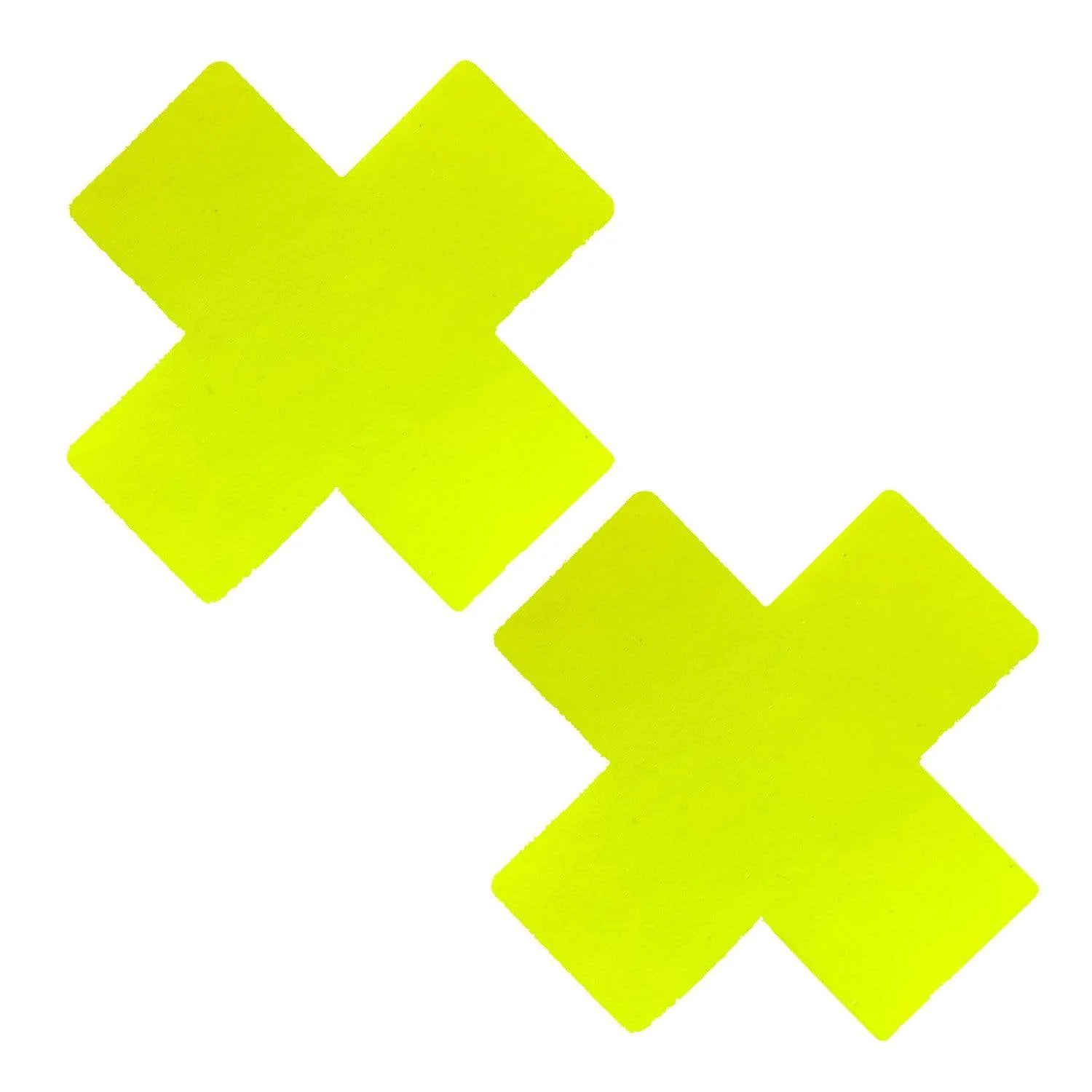 Lemon Fruitella Neon Yellow Wet Vinyl Blacklight X Factor Nipple Cover Pasties