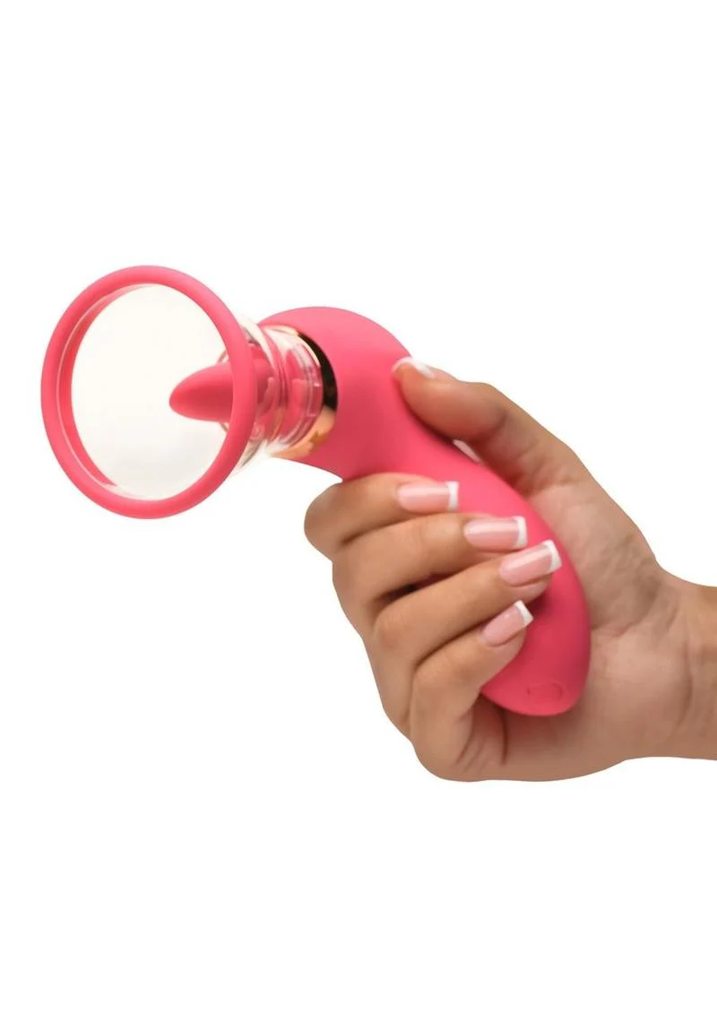 Lickgasm Plump Pleasure Licking and Sucking Rechargeable Silicone Clitoral Stimulator - Image 4