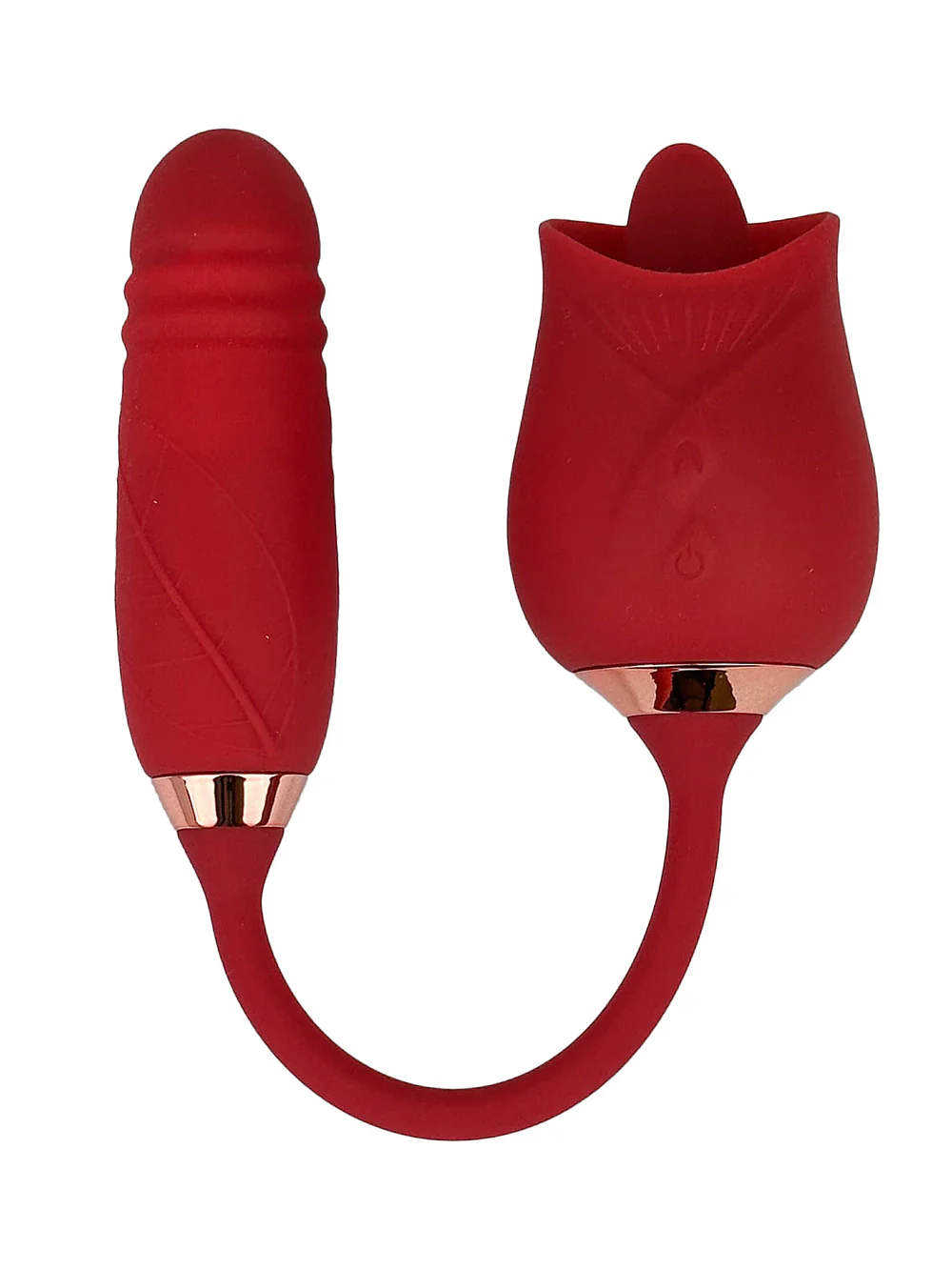 Licking Tongue Rose Vibrator with Thrusting Tail - Image 4