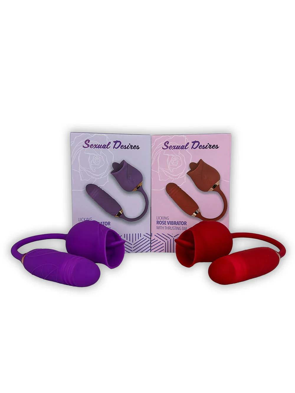 Licking Tongue Rose Vibrator with Thrusting Tail - Image 5