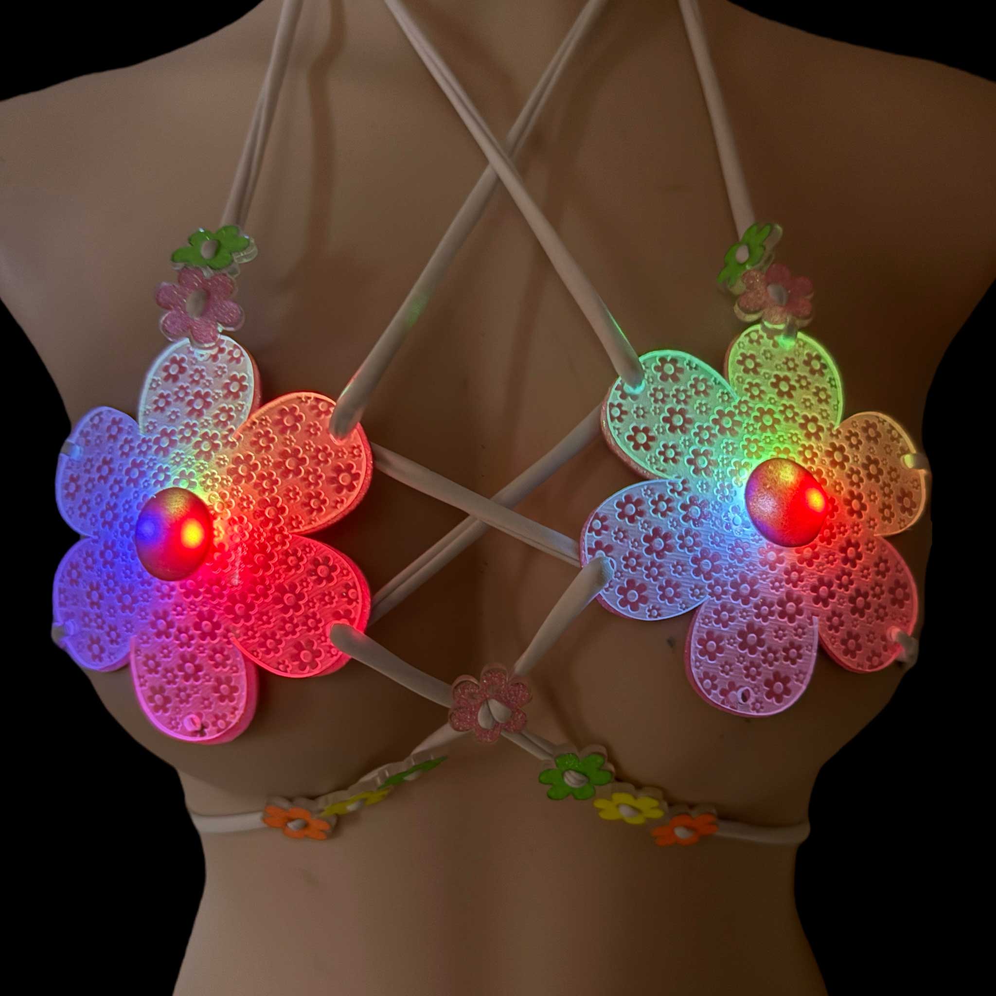 Light Up Daisy Festival Bra - Image 2