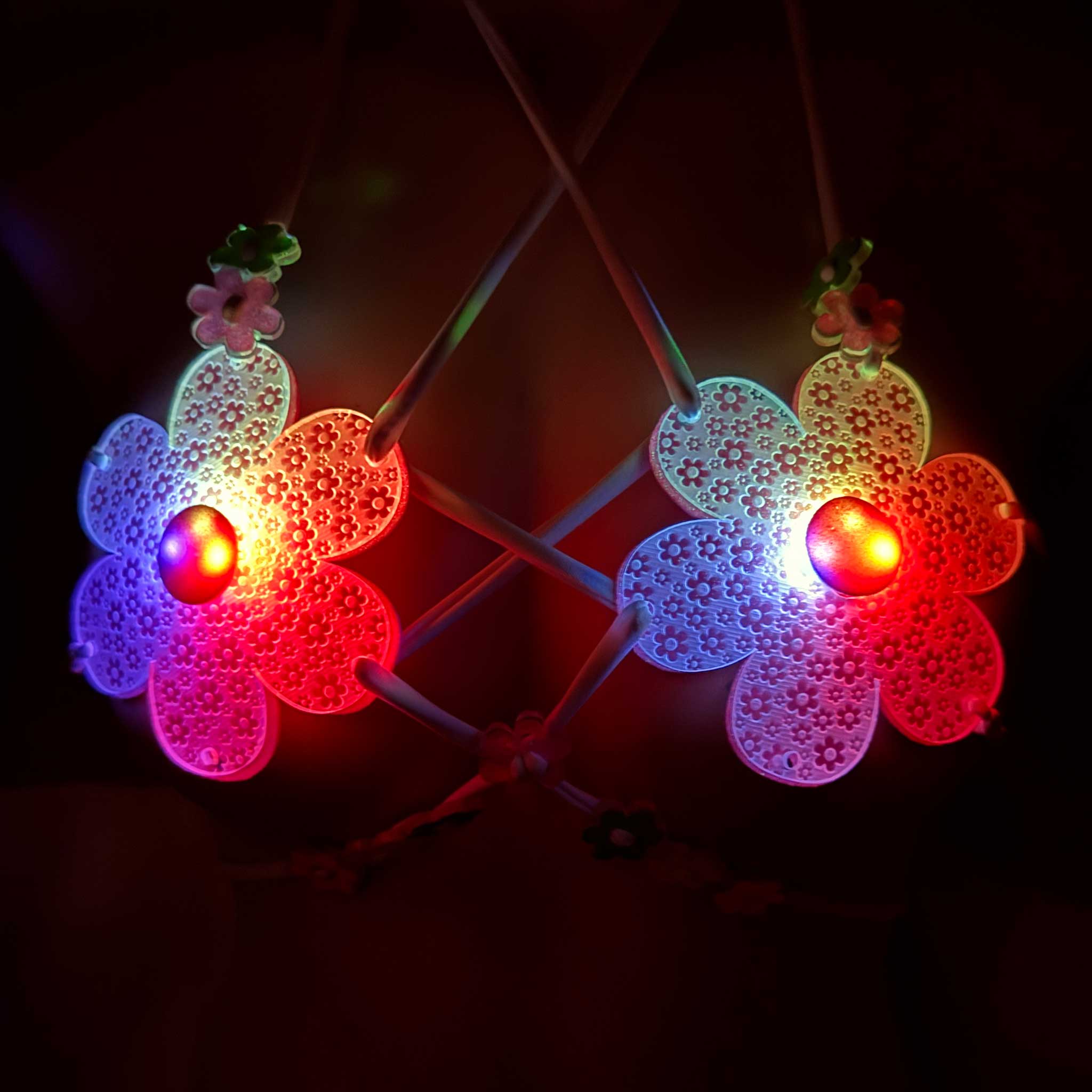 Light Up Daisy Festival Bra - Image 3